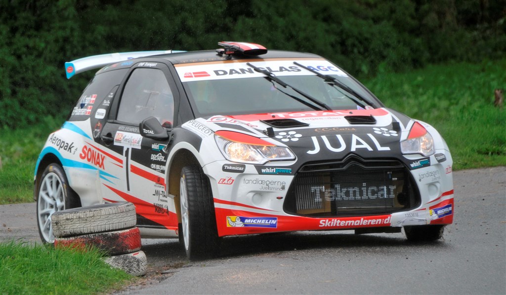 Ib Kragh og Ditte Kammersgaard fører startfeltet an med Citroën DS3
(Foto: Morten Alstrup)